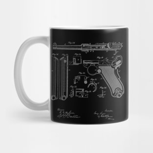 recoil loading small arms Vintage Patent Drawing Mug